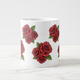 Grande Tasse Design Rose élégant