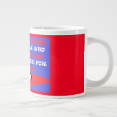Grande Tasse Design thématique amis en café blanc et bleu rouge (Droite)