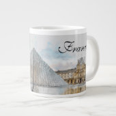 Grande Tasse Dessin aquarelle du Louvre Paris, France (Devant droit)