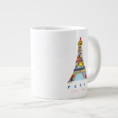 Grande Tasse Dessin d'astuce de Paris (Devant droit)