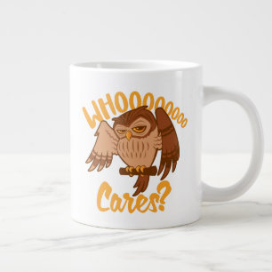 Grande Tasse Dessin de chouette de dessin animé insouciant et d