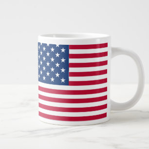 Grande Tasse Dessin de fierté du drapeau américain USA