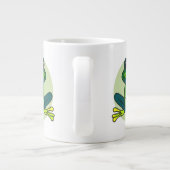 Grande Tasse Dessin de grenouille verte (Dos)