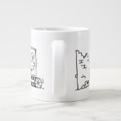 Grande Tasse Dessin de l'entrepreneur de démolition (Dos)