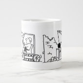 Grande Tasse Dessin de l'entrepreneur de démolition (Devant)