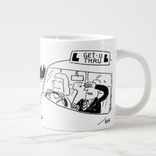 Grande Tasse Dessin de l'instructeur de conduite ou de l'examin