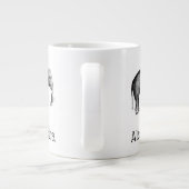 Grande Tasse Dessin d'éléphant vintage (Dos)