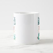 Grande Tasse Dessin Des Bêtes Fantastiques Émergent De Suitcase (Devant)