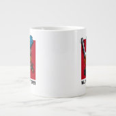 Grande Tasse Dessin du Clown de tronçonneuse de la fête d'Hallo (Devant)