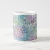 Grande Tasse Dessin libre abstrait à l'aquarelle (Devant)