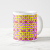 Grande Tasse Deux Fleurs Roses (Devant droit)