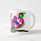 Grande Tasse Deux perroquets vivent  (Devant droit)