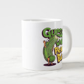 Grande Tasse Devinez quoi_ Pickle Butt! Drôle concombre (Devant droit)