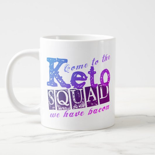 Grande Tasse Devis de régime de Keto amusant (Gauche)