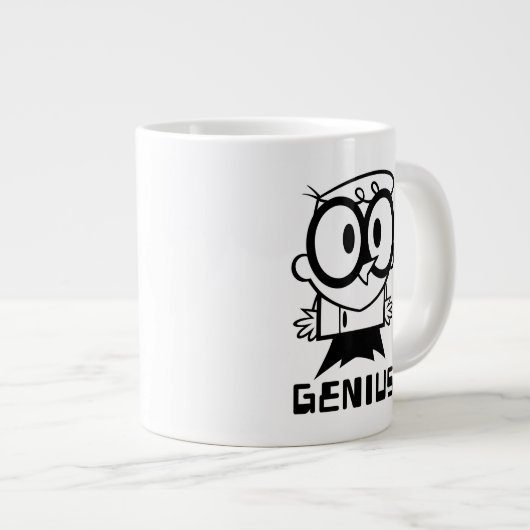 Grande Tasse Dexter "Genius" - Graphique en bref (Devant droit)