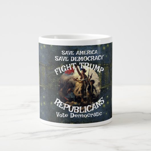 Grande Tasse DHS FBI CBP 4e amendement 2e Armes Droit Porter (Devant)