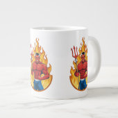 Grande Tasse Diable avec trident (Devant droit)