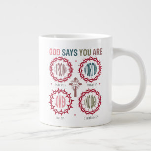 Grande Tasse Dieu dit que vous êtes
