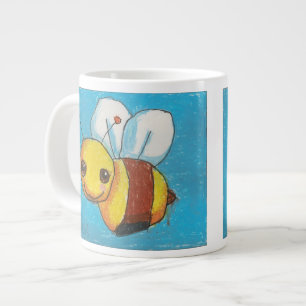 Grande Tasse Dina gaffent la taille enorme d'abeille (double