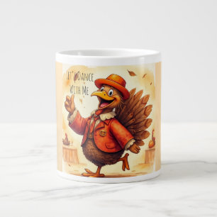 Grande Tasse Dinde drôle, dansons ensemble, Thanksgiving