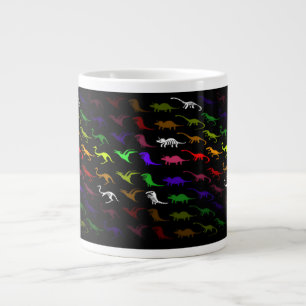 Grande Tasse Dinosaur mignon inhabituel arc-en-ciel coloré