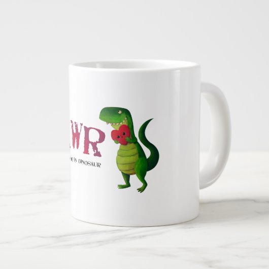 Grande Tasse Dinosaure de T-rex (Devant droit)