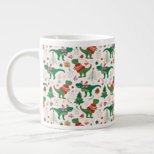 Grande Tasse Dinosaures dans Sweaters Motif de Noël