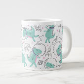 Grande Tasse Dinosaures de l'espace, Dinosaures mignons, Navire (Devant droit)