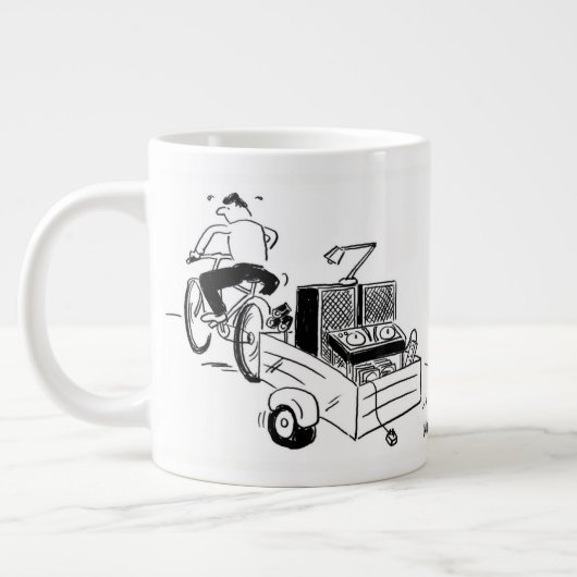 Grande Tasse DJ mobile ou jockey sur disque (Gauche)