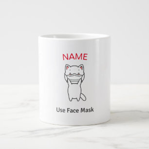 GRANDE TASSE DO-IT-YOURSELF NOM UTILISER MASQUE DE VISAGE CAT A