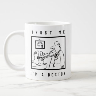 Grande Tasse Docteur avec pied de contrôle de stéthoscope