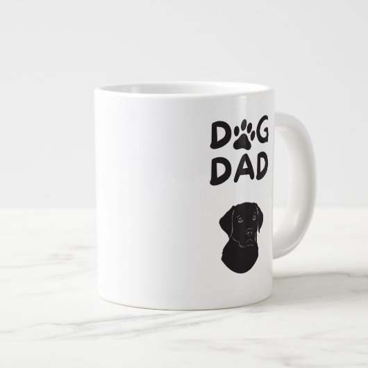Grande Tasse Dog Dad T-shirt | Funny Pet Lovers Tee (Devant droit)
