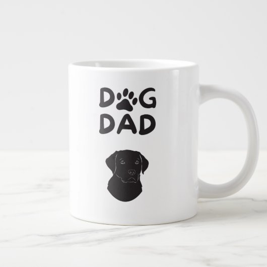 Grande Tasse Dog Dad T-shirt | Funny Pet Lovers Tee (Droite)