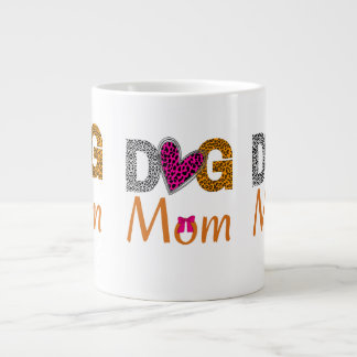 Grande Tasse Dog Mom Leopard Print/Trending Dog Lover Gift