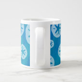 Grande Tasse Dollar de sable blanc et Motif bleu (Dos)