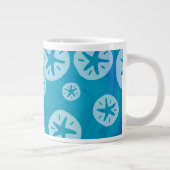 Grande Tasse Dollar de sable blanc et Motif bleu (Droite)
