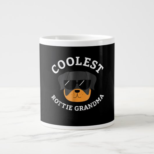 Grande Tasse Don de chien| Grand-mère de Rottweiler (Devant)