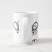 Grande Tasse Don du joueur de basket pour son rose (Dos)