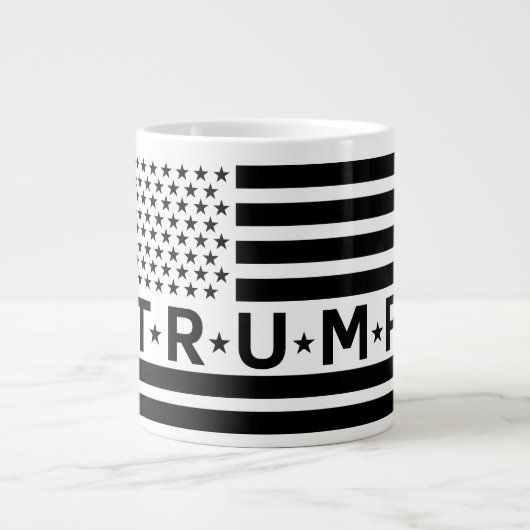 Grande Tasse Donald Trump - Drapeau 2024 - Reprendre l'Amérique (Devant)