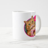 Grande Tasse Donateur mangeant des chats (Devant droit)