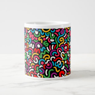 Grande Tasse Donnez de l'énergie à vos matinées avec un motif v