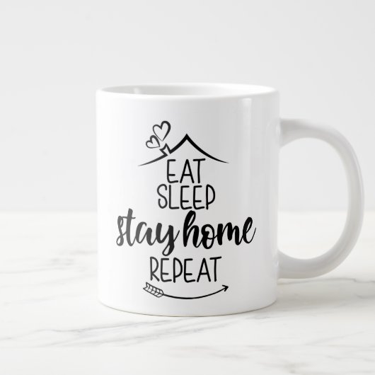 Grande Tasse Dormir à la maison Répéter (Droite)