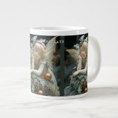 Grande Tasse Dormir Noël Fairy Holly Pinecones (Devant droit)