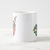 Grande Tasse Dragon tribal coloré (Devant)