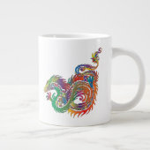 Grande Tasse Dragon tribal coloré (Droite)