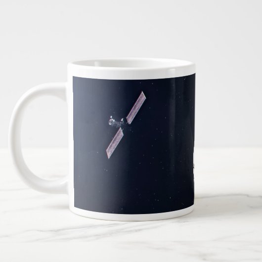 Grande Tasse Dragon Xl Spacecraft S'Approche D'Une Passerelle L (Gauche)