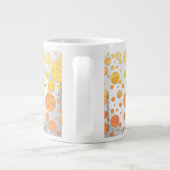 Grande Tasse Dragons Oeil Orange Polka Motif (Dos)
