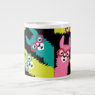 Grande Tasse Drama Llama Camélid coloré