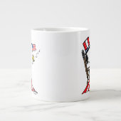 Grande Tasse Drapeau 4 juillet à coudre Snoopy (Devant)