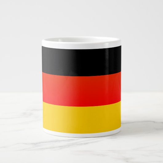 Grande Tasse Drapeau allemand ou allemand (Devant)
